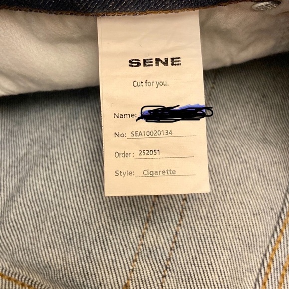 Sene Studio Cut For You Custom Made High Rise Cigarette Jeans in Midnight - Picture 8 of 9